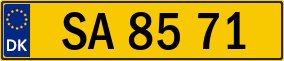 Trailer License Plate